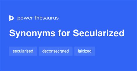 secularized synonym.